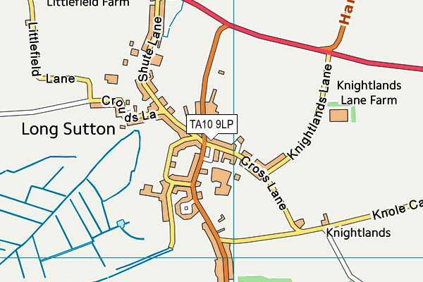 TA10 9LP map - OS VectorMap District (Ordnance Survey)