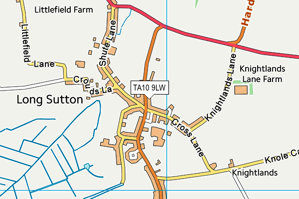 TA10 9LW map - OS VectorMap District (Ordnance Survey)