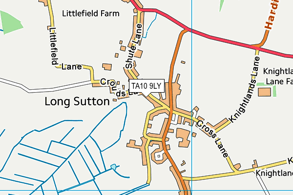 TA10 9LY map - OS VectorMap District (Ordnance Survey)