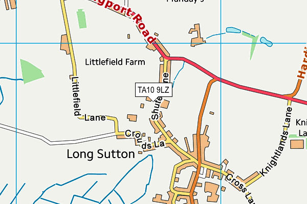 TA10 9LZ map - OS VectorMap District (Ordnance Survey)