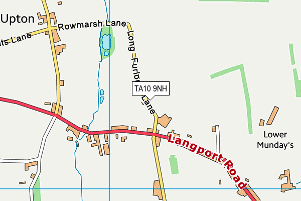 TA10 9NH map - OS VectorMap District (Ordnance Survey)