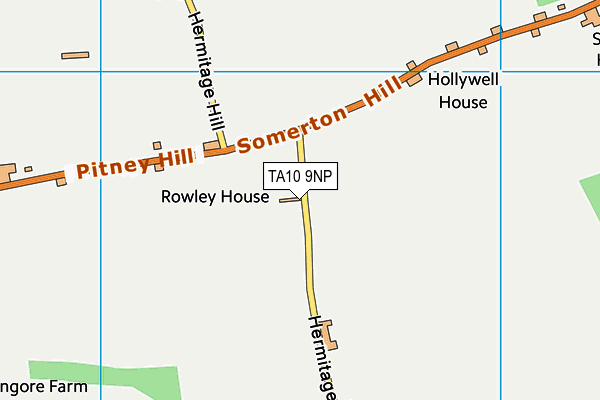 TA10 9NP map - OS VectorMap District (Ordnance Survey)