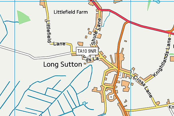 TA10 9NR map - OS VectorMap District (Ordnance Survey)