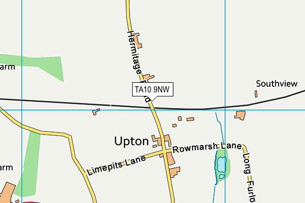 TA10 9NW map - OS VectorMap District (Ordnance Survey)