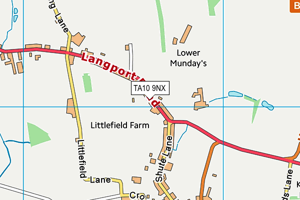 TA10 9NX map - OS VectorMap District (Ordnance Survey)