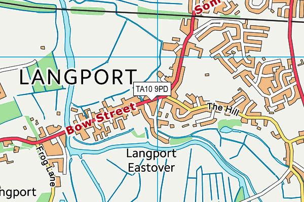 TA10 9PD map - OS VectorMap District (Ordnance Survey)