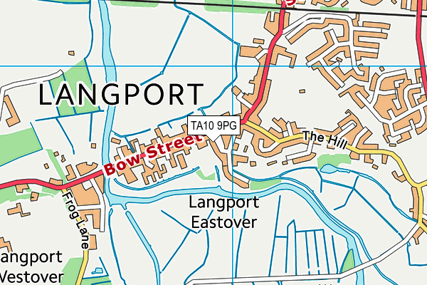 TA10 9PG map - OS VectorMap District (Ordnance Survey)