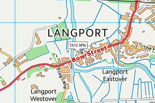 Map of THE BRIDGE (LANGPORT) LIMITED at district scale