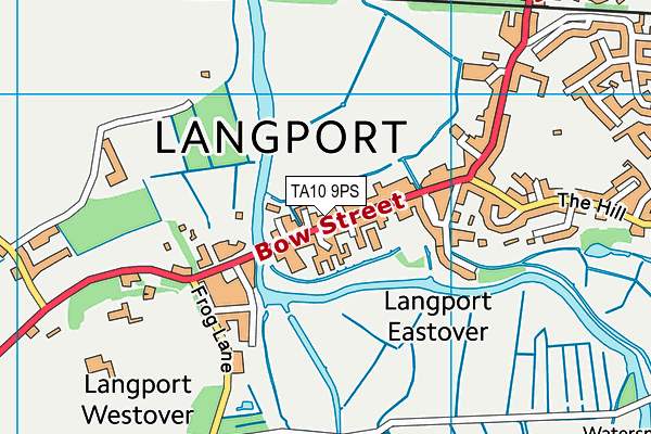 Map of LANGPORT VETERINARY CENTRE LIMITED at district scale