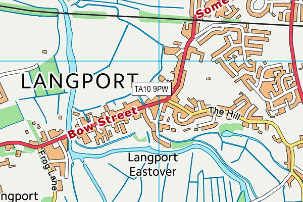 TA10 9PW map - OS VectorMap District (Ordnance Survey)