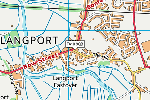 TA10 9QB map - OS VectorMap District (Ordnance Survey)