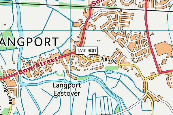 TA10 9QD map - OS VectorMap District (Ordnance Survey)