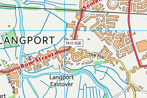 TA10 9QE map - OS VectorMap District (Ordnance Survey)