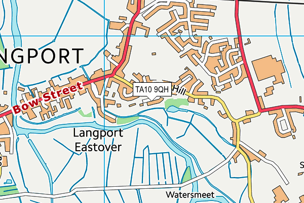 TA10 9QH map - OS VectorMap District (Ordnance Survey)