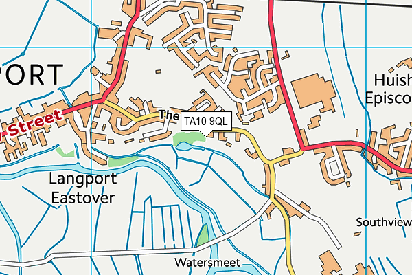 TA10 9QL map - OS VectorMap District (Ordnance Survey)