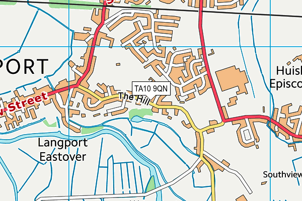 TA10 9QN map - OS VectorMap District (Ordnance Survey)