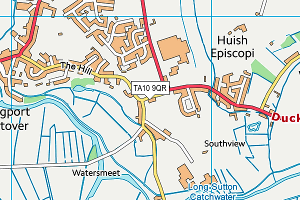 TA10 9QR map - OS VectorMap District (Ordnance Survey)