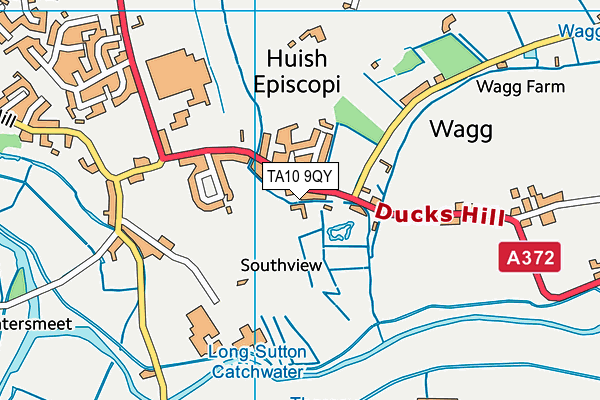 TA10 9QY map - OS VectorMap District (Ordnance Survey)