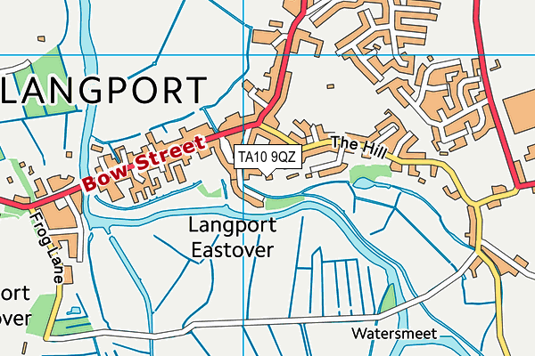 TA10 9QZ map - OS VectorMap District (Ordnance Survey)