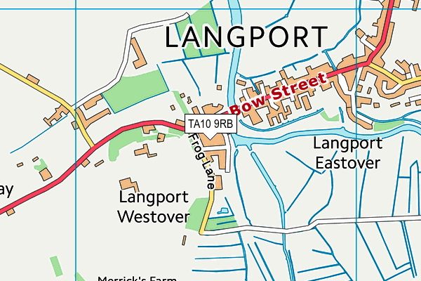 TA10 9RB map - OS VectorMap District (Ordnance Survey)