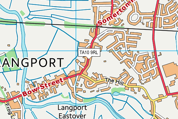 TA10 9RL map - OS VectorMap District (Ordnance Survey)