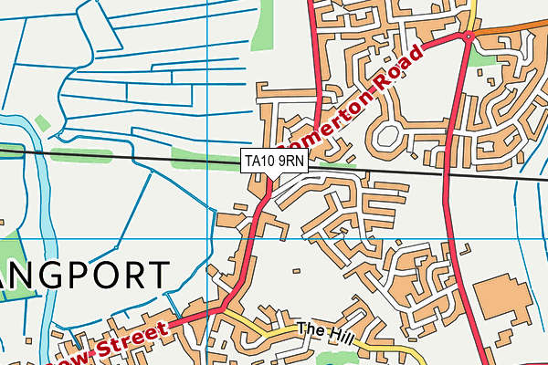 TA10 9RN map - OS VectorMap District (Ordnance Survey)