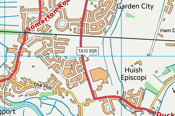 TA10 9SR map - OS VectorMap District (Ordnance Survey)