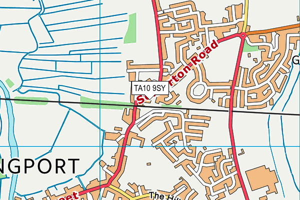 TA10 9SY map - OS VectorMap District (Ordnance Survey)