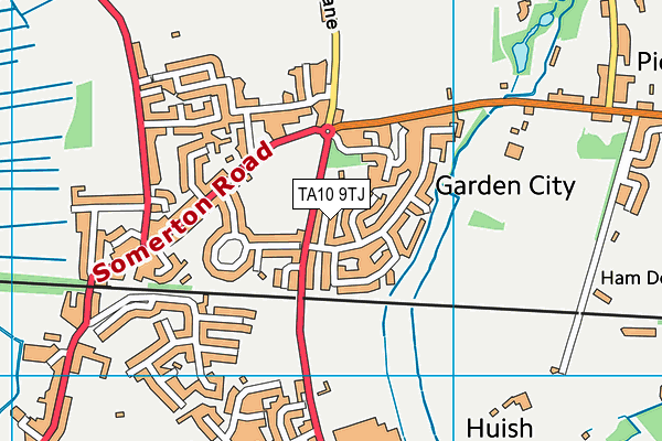 TA10 9TJ map - OS VectorMap District (Ordnance Survey)