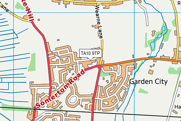 TA10 9TP map - OS VectorMap District (Ordnance Survey)
