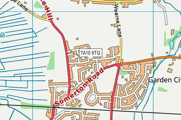 TA10 9TQ map - OS VectorMap District (Ordnance Survey)