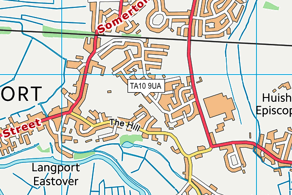 TA10 9UA map - OS VectorMap District (Ordnance Survey)