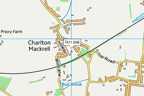 TA11 6AB map - OS VectorMap District (Ordnance Survey)