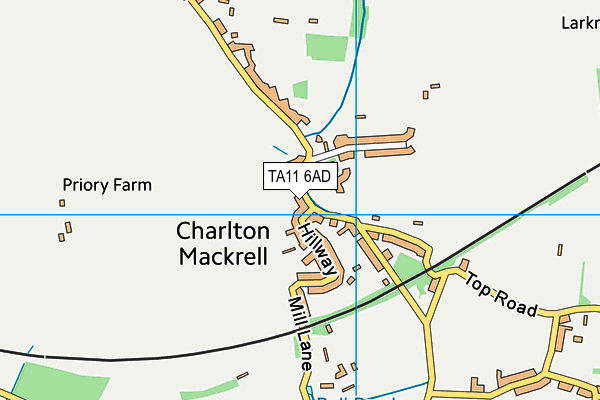 TA11 6AD map - OS VectorMap District (Ordnance Survey)