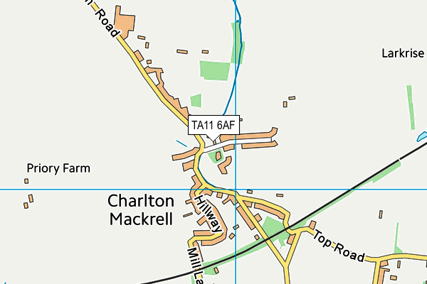 TA11 6AF map - OS VectorMap District (Ordnance Survey)