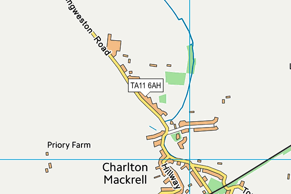 TA11 6AH map - OS VectorMap District (Ordnance Survey)
