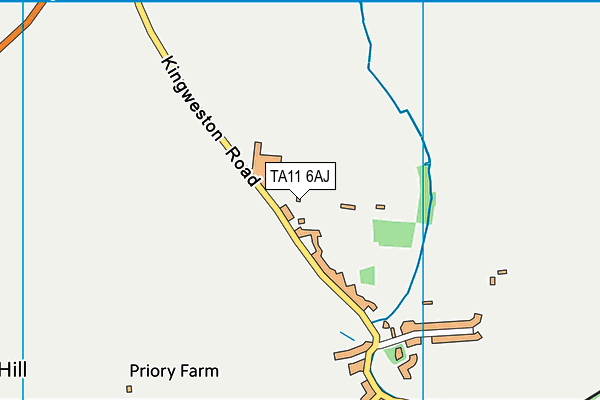 TA11 6AJ map - OS VectorMap District (Ordnance Survey)