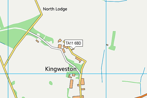 Kingweston Playng Fields map (TA11 6BD) - OS VectorMap District (Ordnance Survey)