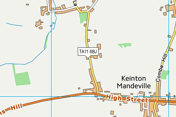 TA11 6BJ map - OS VectorMap District (Ordnance Survey)
