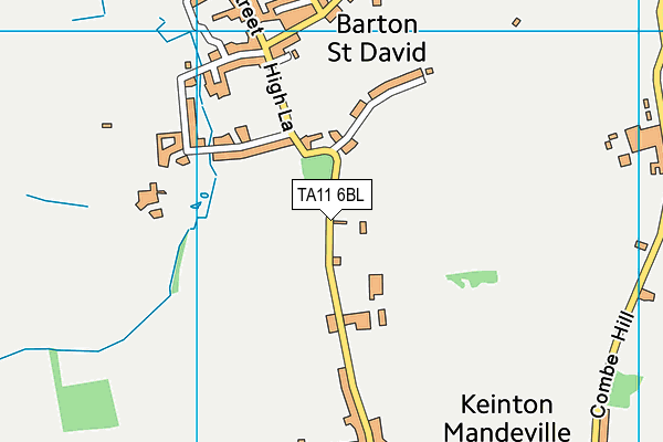 TA11 6BL map - OS VectorMap District (Ordnance Survey)