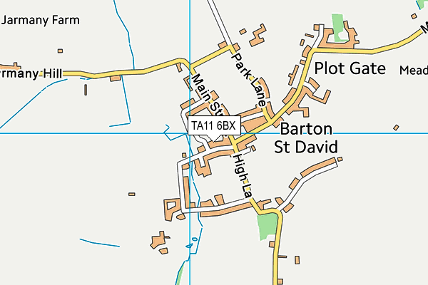 TA11 6BX map - OS VectorMap District (Ordnance Survey)