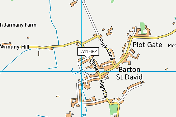 TA11 6BZ map - OS VectorMap District (Ordnance Survey)