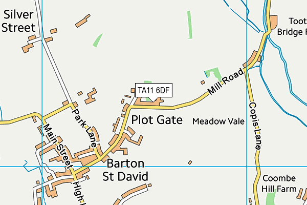 TA11 6DF map - OS VectorMap District (Ordnance Survey)