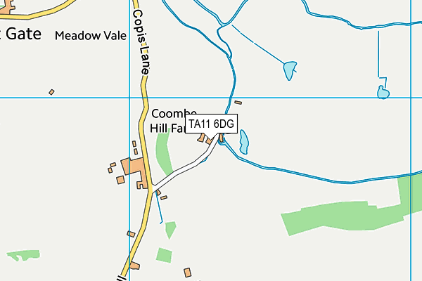 TA11 6DG map - OS VectorMap District (Ordnance Survey)