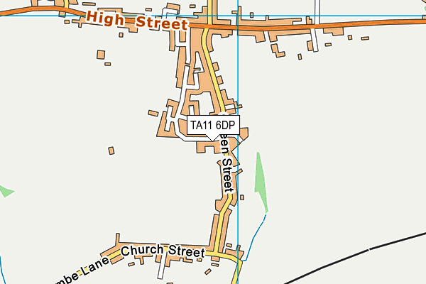 TA11 6DP map - OS VectorMap District (Ordnance Survey)