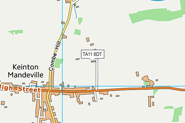 TA11 6DT map - OS VectorMap District (Ordnance Survey)