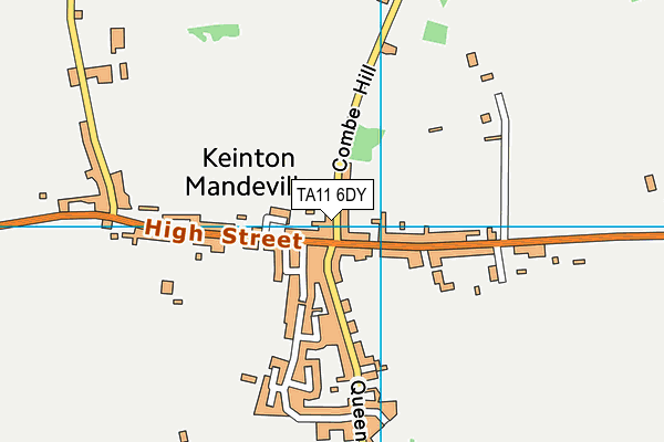 TA11 6DY map - OS VectorMap District (Ordnance Survey)