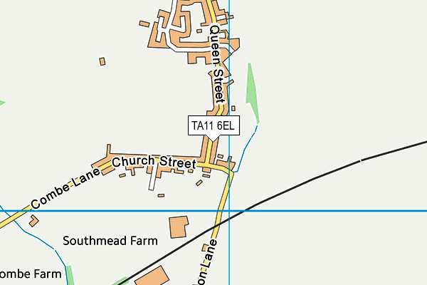 TA11 6EL map - OS VectorMap District (Ordnance Survey)