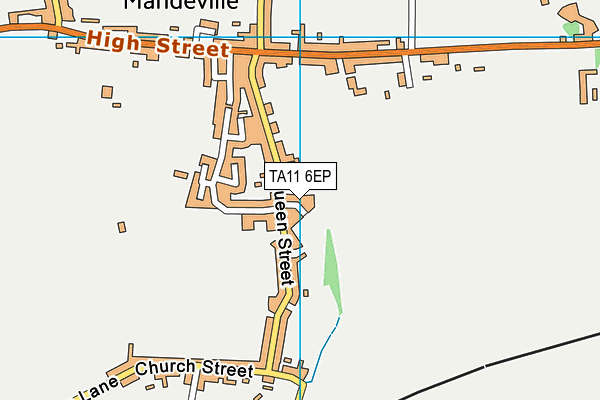 TA11 6EP map - OS VectorMap District (Ordnance Survey)