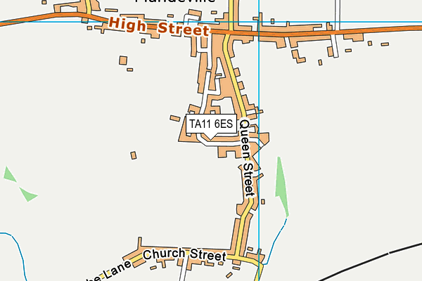 TA11 6ES map - OS VectorMap District (Ordnance Survey)